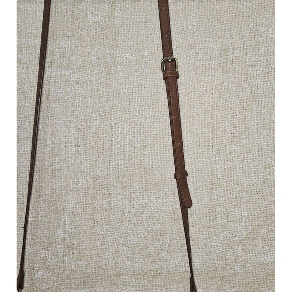 Modcloth Faux Leather Burgundy & Tan  Shoulder Handbag Crossbody Purse - Picture 11 of 14